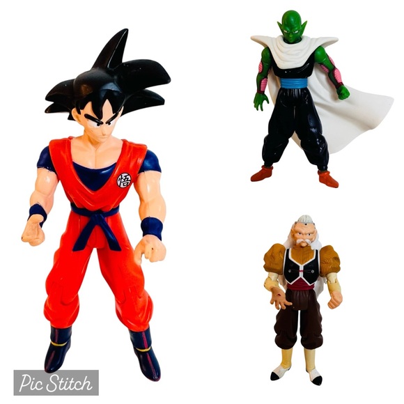 Vintage Dragon Ball Z The Saga Continues Goku Dr Jakks Android Piccolo Figures - Picture 1 of 15